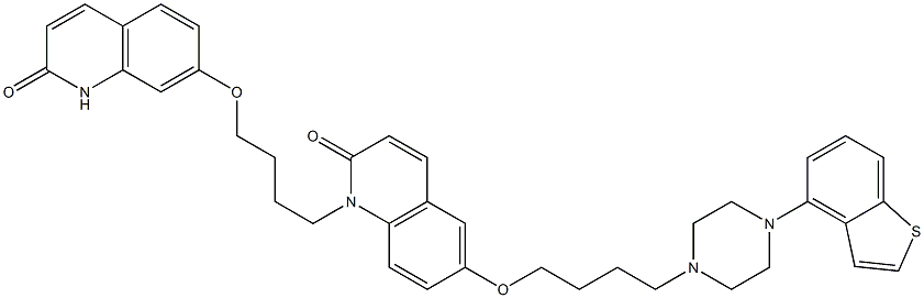 6-(4-(4-(benzo[b]thiophen-4-yl)piperazin-1-yl)butoxy)-1-(4-(2-oxo-1,2-dihydroquinolin-7-yloxy)butyl)quinolin-2(1H)-one