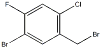 1-bromo-5-(bromomethyl)-4-chloro-2-fluorobenzene Struktur