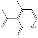 3-Acetyl-4-methyl-1H-pyridin-2-one Struktur