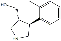 ((3R,4S)-4-o-tolylpyrrolidin-3-yl)methanol Struktur