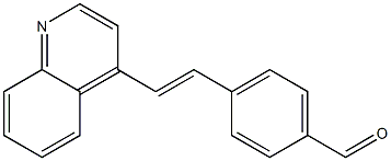 (E)-4-(2-(quinolin-4-yl)vinyl)benzaldehyde Struktur