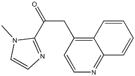 1-(1-methyl-1H-imidazol-2-yl)-2-(quinolin-4-yl)ethanone Struktur