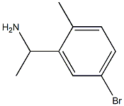 1-(5-bromo-2-methylphenyl)ethanamine Struktur