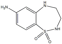 1,1-dioxy-2,3,4,5-tetrahydrobenzo[f][1,2,5]thiadiazepin-7-amine Struktur