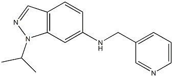 1-isopropyl-N-(pyridin-3-ylmethyl)-1H-indazol-6-amine Struktur