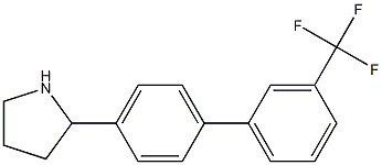 2-(3'-(trifluoromethyl)biphenyl-4-yl)pyrrolidine Struktur