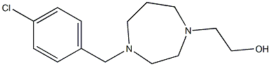 2-(4-(4-chlorobenzyl)-1,4-diazepan-1-yl)ethanol Struktur