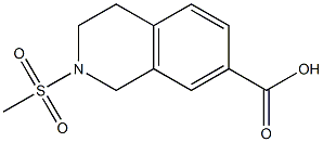 2-(methylsulfonyl)-1,2,3,4-tetrahydroisoquinoline-7-carboxylic acid Struktur