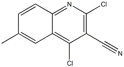 2,4-dichloro-6-methylquinoline-3-carbonitrile Struktur