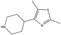 2,5-dimethyl-4-(piperidin-4-yl)thiazole Struktur