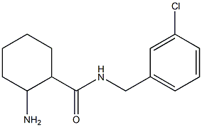 2-amino-N-(3-chlorobenzyl)cyclohexanecarboxamide Struktur