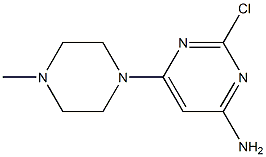 2-chloro-6-(4-methylpiperazin-1-yl)pyrimidin-4-amine Struktur