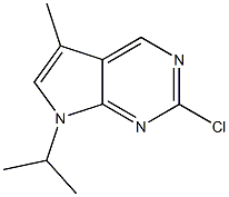 2-chloro-7-isopropyl-5-methyl-7H-pyrrolo[2,3-d]pyrimidine Struktur