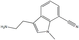 3-(2-aminoethyl)-1-methyl-1H-indole-7-carbonitrile Struktur