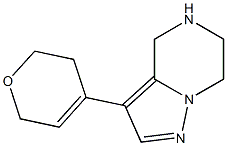 3-(3,6-dihydro-2H-pyran-4-yl)-4,5,6,7-tetrahydropyrazolo[1,5-a]pyrazine Struktur