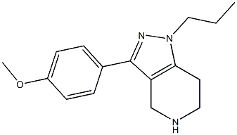 3-(4-methoxyphenyl)-1-propyl-4,5,6,7-tetrahydro-1H-pyrazolo[4,3-c]pyridine Struktur