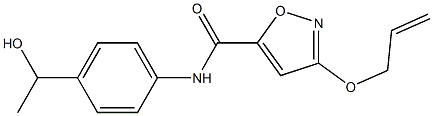 3-(allyloxy)-N-(4-(1-hydroxyethyl)phenyl)isoxazole-5-carboxamide Struktur