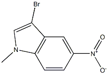 3-bromo-1-methyl-5-nitro-1H-indole Struktur