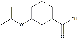 3-isopropoxycyclohexanecarboxylic acid Struktur