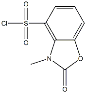 3-methyl-2-oxo-2,3-dihydrobenzo[d]oxazole-4-sulfonyl chloride Struktur