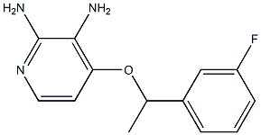 4-(1-(3-fluorophenyl)ethoxy)pyridine-2,3-diamine Struktur