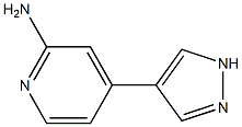 4-(1H-pyrazol-4-yl)pyridin-2-amine Struktur