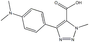 4-(4-(dimethylamino)phenyl)-1-methyl-1H-1,2,3-triazole-5-carboxylic acid Struktur