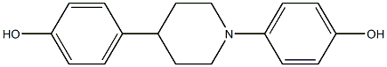 4,4'-(piperidine-1,4-diyl)diphenol Struktur