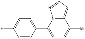 4-bromo-7-(4-fluorophenyl)pyrazolo[1,5-a]pyridine Struktur