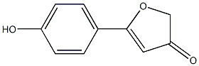 5-(4-hydroxyphenyl)furan-3(2H)-one Struktur