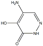 5-amino-4-hydroxypyridazin-3(2H)-one Struktur