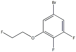 5-bromo-1,2-difluoro-3-(2-fluoroethoxy)benzene Struktur