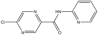 5-chloro-N-(pyridin-2-yl)pyrazine-2-carboxamide Struktur