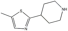 5-methyl-2-(piperidin-4-yl)thiazole Struktur