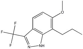 6-methoxy-7-propyl-3-(trifluoromethyl)-1H-indazole Struktur