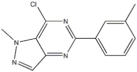 7-chloro-1-methyl-5-m-tolyl-1H-pyrazolo[4,3-d]pyrimidine Structure