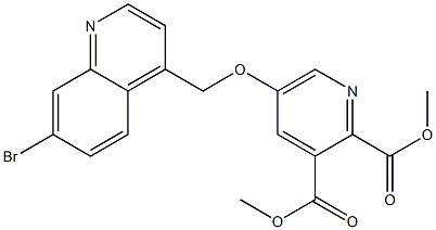 dimethyl 5-((7-bromoquinolin-4-yl)methoxy)pyridine-2,3-dicarboxylate Struktur