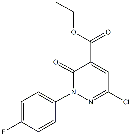 ethyl 6-chloro-2-(4-fluorophenyl)-3-oxo-2,3-dihydropyridazine-4-carboxylate Struktur