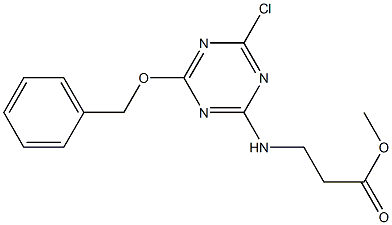 methyl 3-(4-(benzyloxy)-6-chloro-1,3,5-triazin-2-ylamino)propanoate