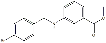 methyl 3-(4-bromobenzylamino)benzoate Struktur