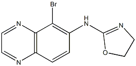 N-(5-bromoquinoxalin-6-yl)-4,5-dihydrooxazol-2-amine Struktur