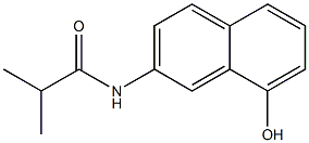 N-(8-hydroxynaphthalen-2-yl)isobutyramide Struktur