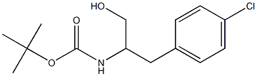 tert-butyl 1-(4-chlorophenyl)-3-hydroxypropan-2-ylcarbamate Struktur