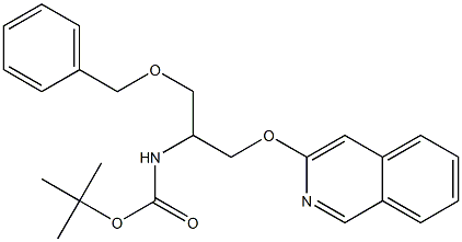 tert-butyl 1-(benzyloxy)-3-(isoquinolin-3-yloxy)propan-2-ylcarbamate Struktur