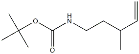 tert-butyl 3-methylpent-4-enylcarbamate Struktur