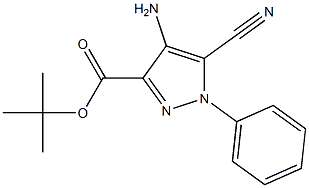 tert-butyl 4-amino-5-cyano-1-phenyl-1H-pyrazole-3-carboxylate Struktur