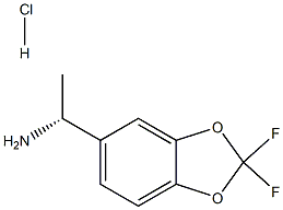 (R)-1-(2,2-difluorobenzo[d][1,3]dioxol-5-yl)ethanamine hydrochloride Struktur