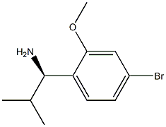 (R)-1-(4-bromo-2-methoxyphenyl)-2-methylpropan-1-amine Struktur