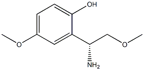 (R)-2-(1-amino-2-methoxyethyl)-4-methoxyphenol Struktur