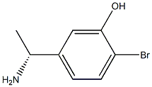 (R)-5-(1-aminoethyl)-2-bromophenol Struktur